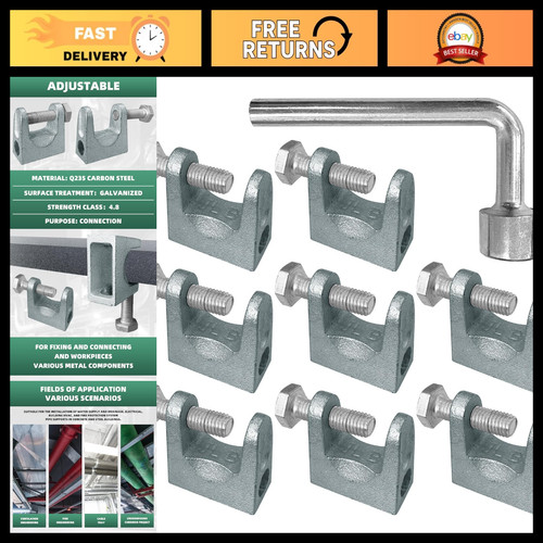 8pcs beam clamp set - clamp, jaw