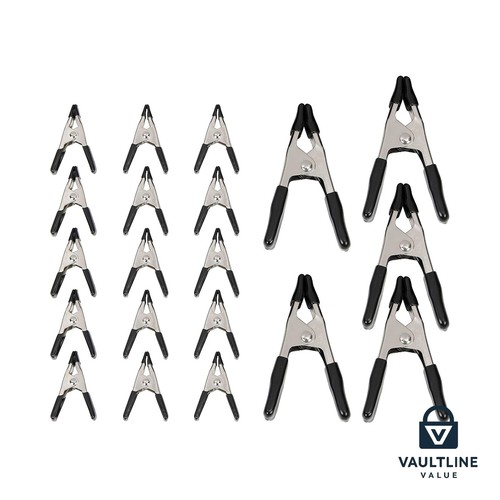 Steel spring clamp set - steel, pcs